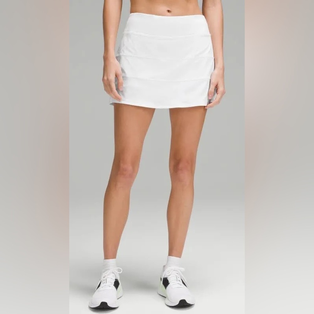 Lululemon Pace Rival Mid-Rise Skirt *Long - White - Size 6